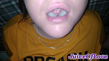 A collection of amateur couple's cumshots on pussy and tits