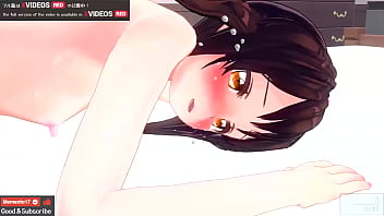 Small-breasted Japanese hentai animation with anal and auditory pleasure